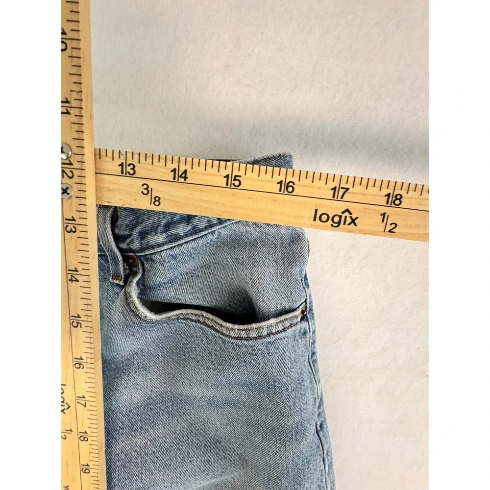 Levis 505 Reg Fit Jeans‎ Mens 36x30 Blue Medium Wash Straight Leg Denim 505-0216